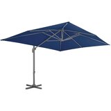 vidaXL Previsni senčnik z aluminijastim drogom 4x3 m sinje moder | Shoptok.si