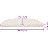 vidaXL Podloge za stopnice 30 kosov Bela 56x17x3 cm | Shoptok.si
