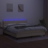  box spring s madracem LED krem 180x200 cm od tkanine | shoptok.hr