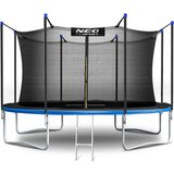 Neo-Sport vrtni trampolin 374 cm (12 ft) s unutarnjom mrežom i ljestvama, plavi | shoptok.hr