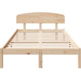vidaXL Krevet s uzglavljem 120x190 cm od punog bora | shoptok.hr