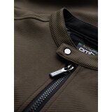 Ombre Men's BIKER jacket in structured fabric - dark olive green | Eponuda.ba