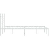 Metalni okvir za krevet s uzglavljem bijeli 160x200 cm | shoptok.hr
