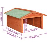  za robotsku kosilicu 72 x 87 x 50 cm od masivne jelovine | shoptok.hr