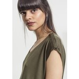 UC Ladies Women's Olive T-Shirt HiLo with Shoulder Zipper | Shoptok.si