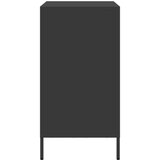 vidaXL Komoda crna 68x39x73,5 cm hladno valjani čelik | shoptok.hr