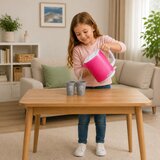  Children's Kettle with Cups Set Cooking Sounds Lights Pink | Shoptok.si