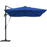 Kantilever Roma suncobran s LED svjetlima Azure plava 352x251x265 cm Aluminij | shoptok.hr