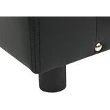 SOFA za pse crna 81 x 43 x 31 cm od pliša i umjetne kože | Shoptok.si