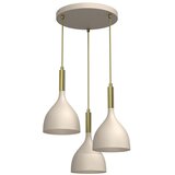  Visilica na sajli NOAK 3xE27/15W/230V bež/zlatna | Eponuda.com