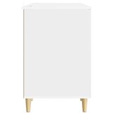  Stol Bijela visokog sjaja 142,5 x 50 x 75 cm Konstruirano drvo | Eponuda.ba