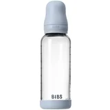 steklenička steklena silikon 240 ml, srednji pretok Baby Blue