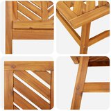  Set lounge namještaja za vrt 4 pcs Smeđa Čvrsto drvo akacije | shoptok.hr