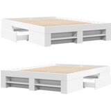  Okvir za krevet bijeli 135x190 cm konstruirano drvo | shoptok.hr