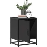  Noćni ormarić crni 40x31x50 cm Konstruirano drvo i metal | shoptok.hr