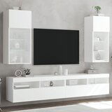 vidaXL TV ormarići s LED svjetlima 2 kom bijeli 40 5 x 30 x 90 cm | shoptok.hr