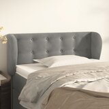  Uzglavlje s ušima svjetlosivo 83x23x78/88 cm baršunasto | shoptok.hr