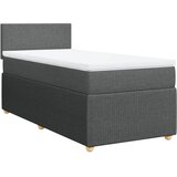 Maison Chic Box spring postelja - Vzmetna postelja z vzmetnico temno siva 90x190 cm blago SL10213, (21904026) | Shoptok.si