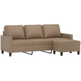 Trosjed s tabureom boja cappuccina 180 cm od umjetne kože | shoptok.hr