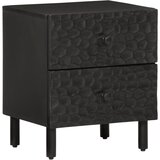 Maison Chic Dvo delni komplet Nočne omarice - Nočne mize črna 40x33x46 cm trden mangov les, (21689408) Cene