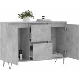  Komoda siva boja betona 101,5x35x70 cm od konstruiranog drva | shoptok.hr