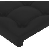  LED uzglavlje crno 147x16x118/128 cm od umjetna koža | Eponuda.ba