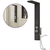 vidaXL Panel za tuš aluminij črne barve | Shoptok.si