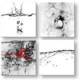  Slike na platnu abstract moments 4-delni kolaž XOBKOL22E42 Cijene