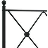 vidaXL Kovinski posteljni okvir z vzglavjem črn 120x200 cm | Shoptok.si