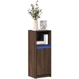  Komoda s LED svjetlima boja hrasta 38x34x100 cm drvena | shoptok.hr