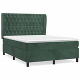  The Living Store Box spring postelja z vzmetnico temno zelena 140x200 cm žamet - Box Spring Postelja, (21492235) | Shoptok.si