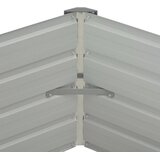  Povišena vrtna gredica antracit 129x129x45 cm pocinčani čelik | shoptok.hr