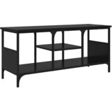 TV ormar Crni hrast 100 x 35 x 45 cm Obrađeno drvo i čelik | shoptok.hr