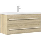 Ormarić za umivaonik boja hrasta sonome 100x38,5x48 cm iverica Cijene
