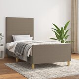  Okvir za krevet bez madraca smeđesivi 90x190cm od tkanine | shoptok.hr