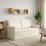  Kauč za dvoje Krem 150 x 81 x 82 cm Kordura tekstil Slike