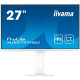 Iiyama 27" WHITE IPS-panel, 1920x1080@100Hz, 300cd/m2, 15cm Height Adj. Stand, Speakers, HDMI, DisplayPort, 1ms (MPRT), USB 2x2.0, dual monitor setup with XUB2797HSN-W2 | ePonuda.com