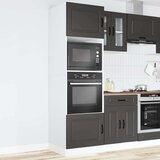 vidaXL Omarice za pečico 2 kosa Lucca črn inženirski les | Shoptok.si
