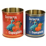 Rex London Dekorativne škatle za shranjevanje v kompletu 2 ks iz kositra ø 11x13 cm Cerveza Española – | Shoptok.si