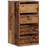  Kutna komoda s ladicama boja staro drvo 40x41x76 cm drveni | shoptok.hr