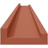  Polica na zidu 2 pcs Crvena 100 x 9 x 3 cm Konstruirano drvo | shoptok.hr