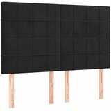  Krevet s oprugama i madracem crni 140x200 cm baršunasti | shoptok.hr