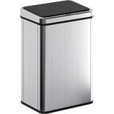 HOMCOM električni koš za smeti ABS, 430 nerjaveče jeklo 35,5D x 26Š x 55V cm srebrno, (5000241858) | Shoptok.si