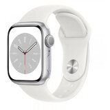 Apple Watch S8 GPS 41mm Silver Aluminium Case with White Sport Band - Regular | Eponuda.ba