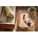 Hübsch Črna okrogla mizica s stekleno mizno ploščo ø 80 cm Orbit – | Shoptok.si