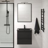 CAMARGUE Ogledalo za kupatilo BORGSTED 60x80 cm, crno | Eponuda.com