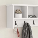  Vješalica za kapute na zidu s policom Bijelo 75 x 16 x 26 cm | shoptok.hr