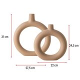 WALLXPERT vaza rings set beige | ePonuda.com