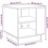  za kavu staro drvo 40x40x43 cm konstruirano drvo | shoptok.hr