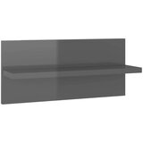  Stenske police 4 kosi visok sijaj sive 40x11,5x18 cm, (20765362) | Shoptok.si
